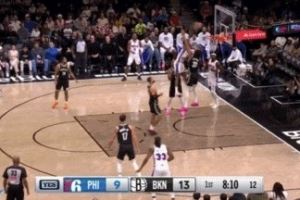 太可惜！埃奇库姆中路起飞滑翔 战斧隔扣克拉克斯顿未果